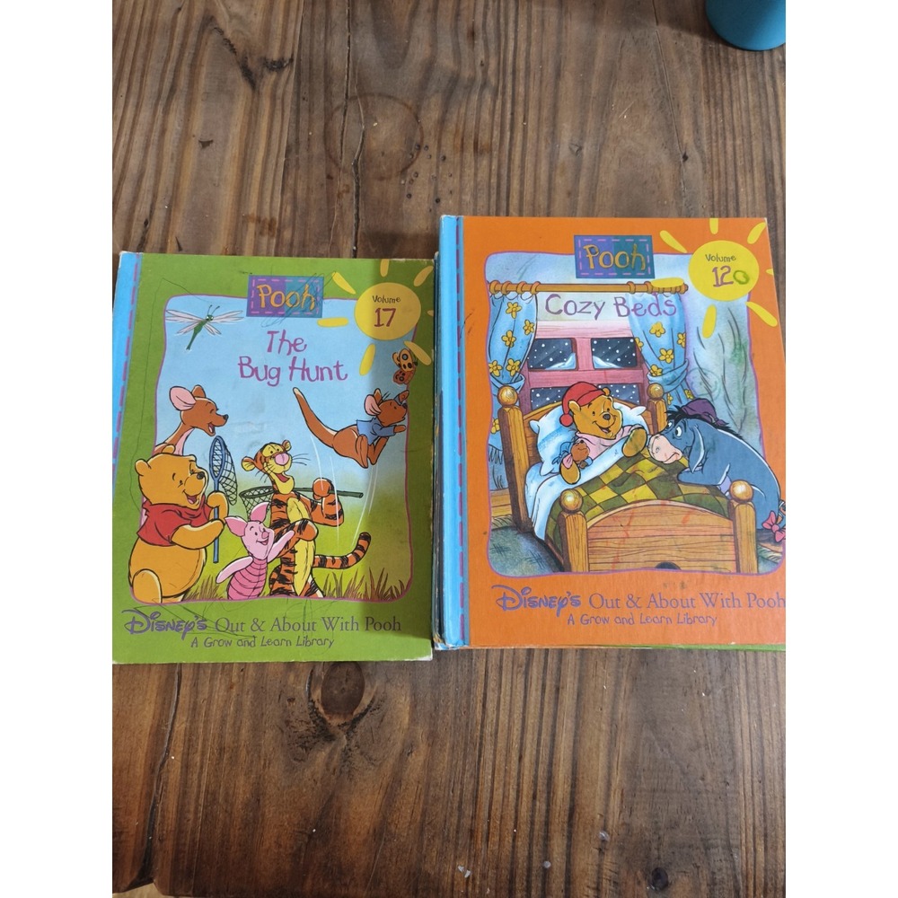 Vintage 1996 Disney Out & About With Pooh Grow Learn Library Books Lot of 6 - Picture 3 of 8